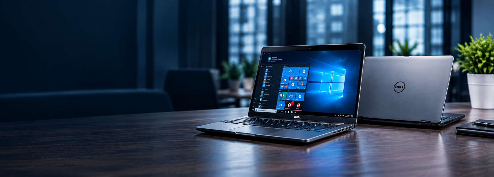 Two open laptops